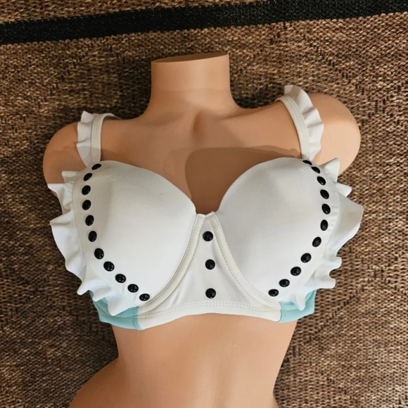 Hot Topic Other - Hot Topic Disney Alice in Wonderland Bikini Top Size 1 NWT